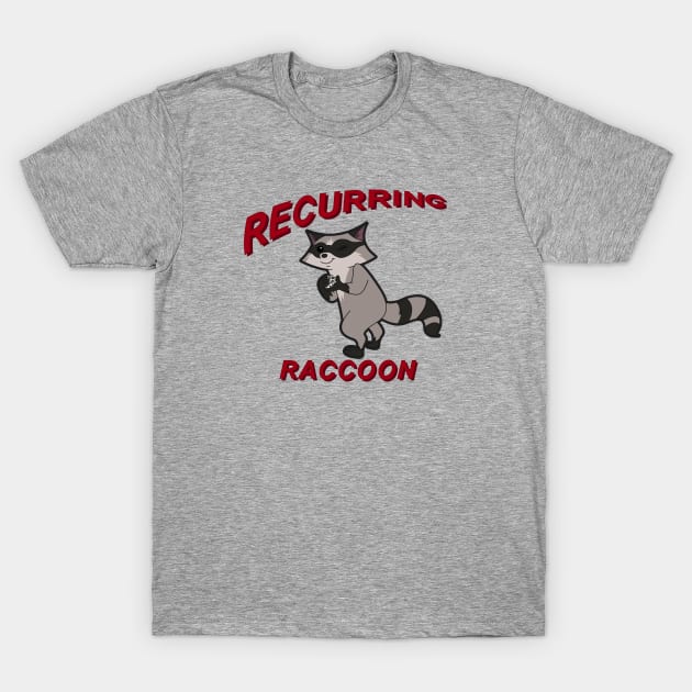 Recurring Raccoon T-Shirt by RobotGhost